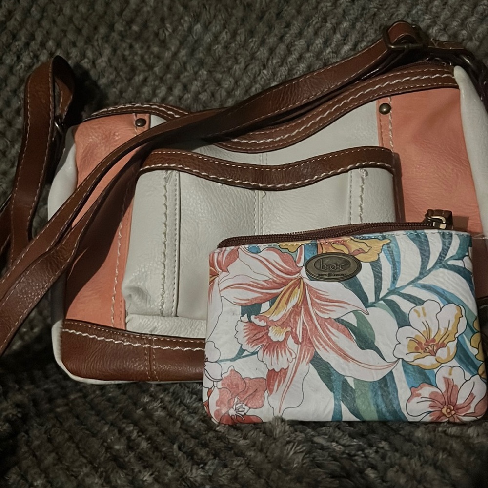 Crossbody Handbag several compartments zippered pockets and slots